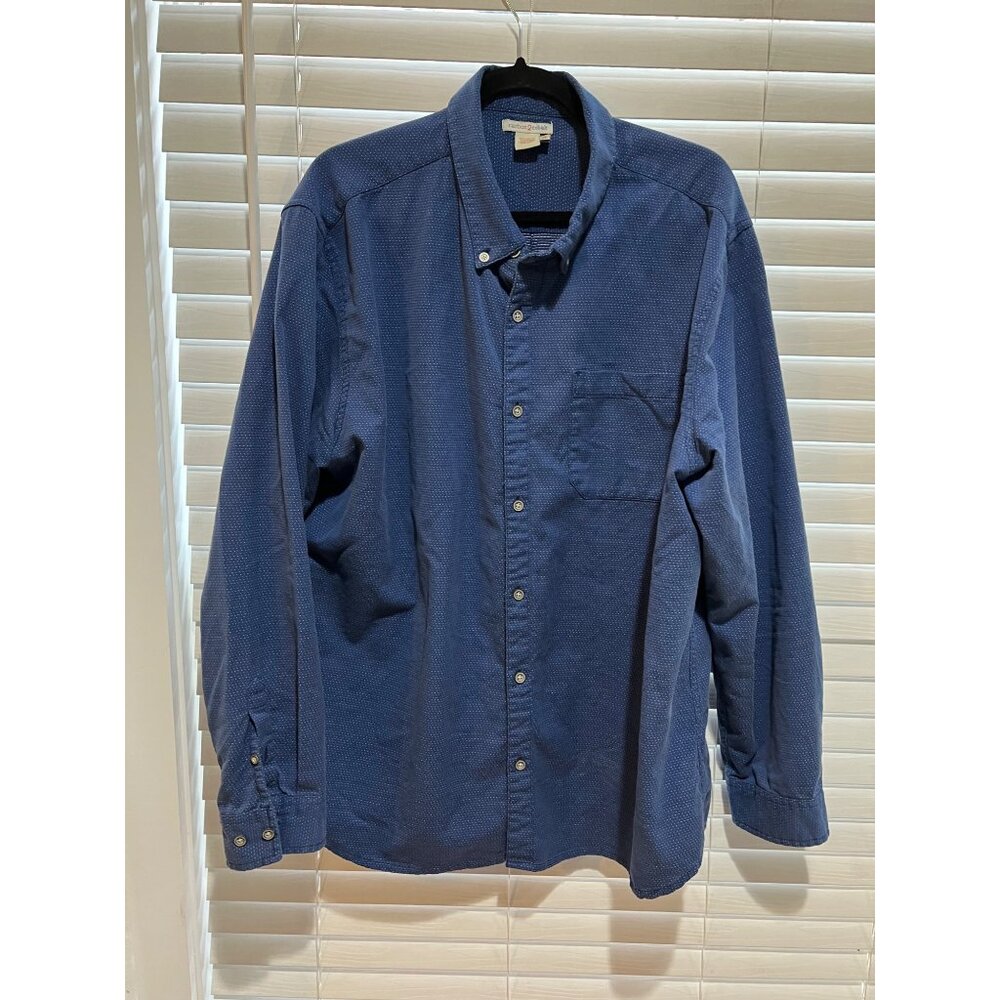 Carbon 2 Cobalt Long Sleeve Button Up Shirt -‎ Size XL